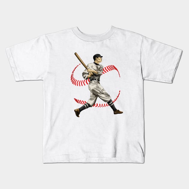 Baseball retro Kids T-Shirt by sibosssr